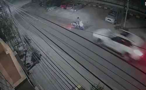 Speeding BMW runs over civic employee in Hyderabad