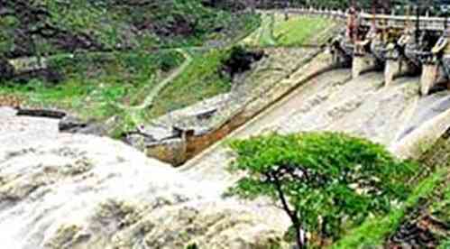 Floodgates of Pandoh dam in Himachal opened