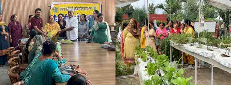 NDBB, Jalandhar women trainees from Sambha District visits KVK, Kapurthala