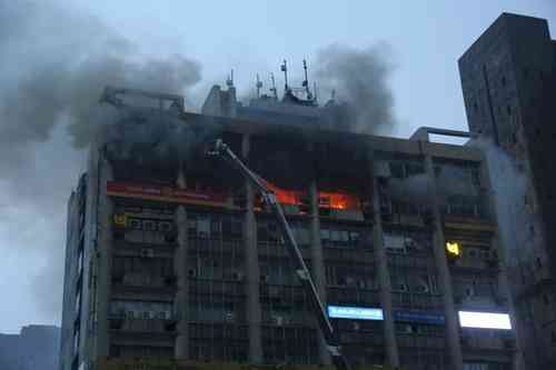 Fire breaks out at DCM building in Delhi