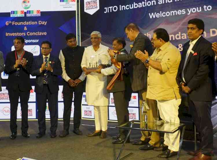 There are plenty of opportunities startups can explore in the Water Sector: Union Minister for Jalshkathi, Govt of India at JIIF Investors Conclave at T-Hub
