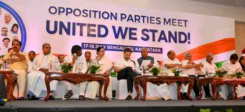 Bengaluru opposition meet: 26 parties name alliance 'India', to kick off campaign against BJP, Modi (Lead)