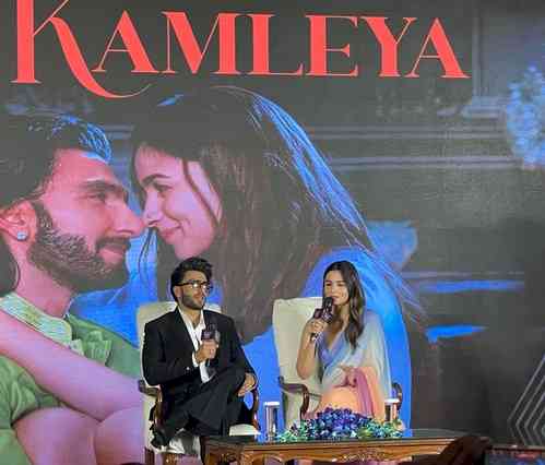 Alia, Ranveer launch 'Ve Kamleya' from 'Rocky Aur Rani Kii Prem Kahaani' in Delhi