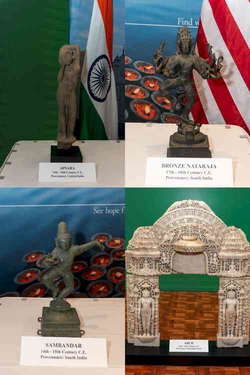 PM Modi thanks US for return of trafficked antiquities