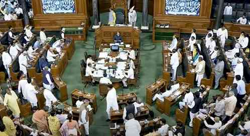 LS adjourned till tomorrow amid Oppn protests on Manipur violence