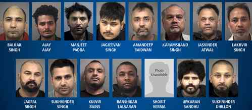15 Indo-Canadian men arrested in Toronto for running auto theft ring