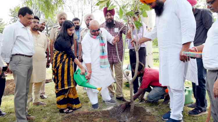  MLA Gogi, MC Commissioner launch plantation drive for beautification of Sidhwan canal; 9600 grown plants/shrubs to be planted 