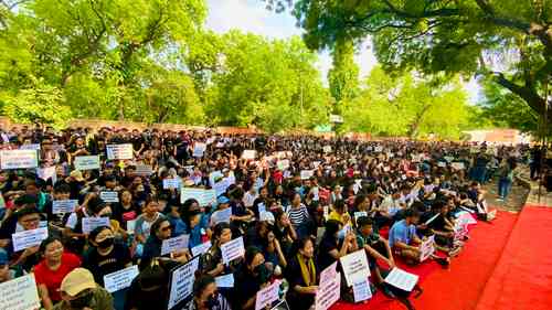 Manipur sexual assault: Kuki community members stage protest at Jantar Mantar