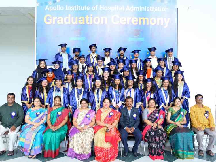 Apollo Institute of Hospital Administration felicitates meritorious students at Graduation Ceremony