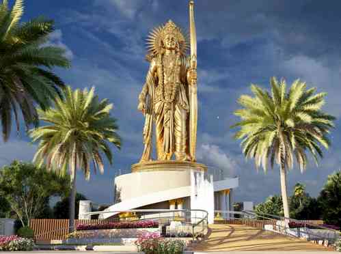 Foundation stone laid for 108-feet statue of Lord Rama in Andhra