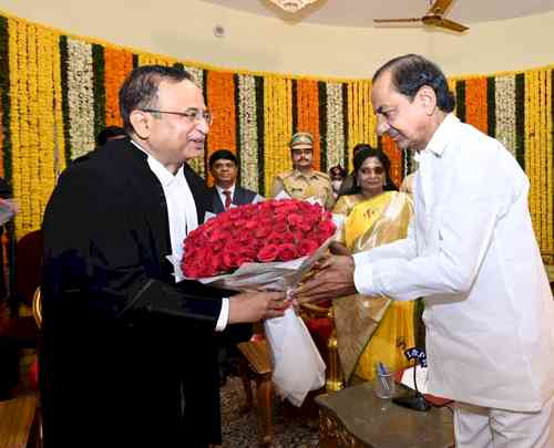 Justice Aradhe sworn in as Telangana HC Chief Justice