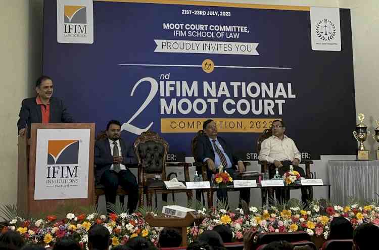 The 2nd National Moot Court Competition at IFIM School of Law Commences with Enthusiasm and Distinguished Guests