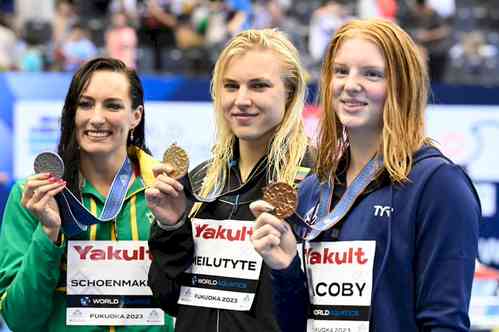 World Aquatics C'ships: Lithuania's Meilutyte wins world title again after 10 years