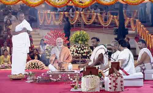 PM performs inaugural pooja at redeveloped ITPO Complex