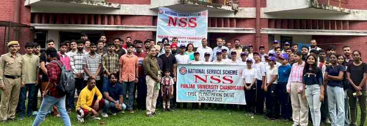 Tree Plantation Drives by NSS at Panjab University