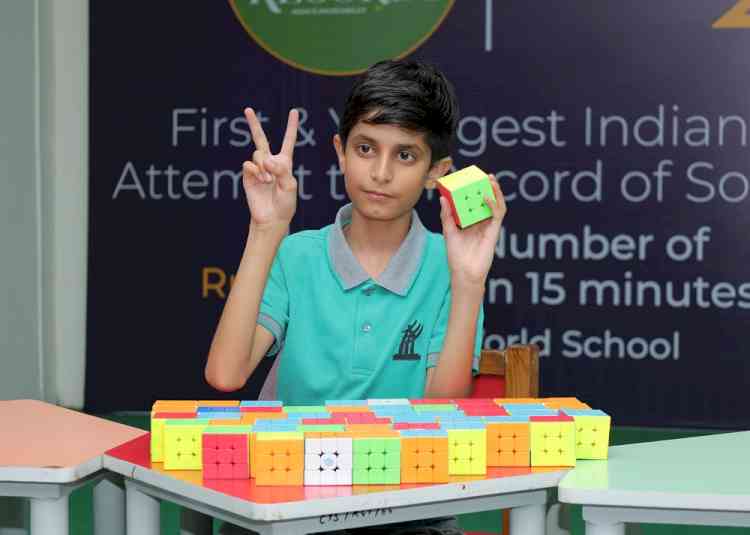 CT World School's student, Sukhraj Singh, attempted to create record in Limca Book of Records