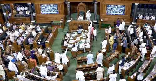 Govt tables 3 bills in LS amid objections by Oppn