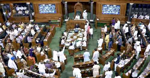 Govt tables 3 bills in LS amid objections by Oppn