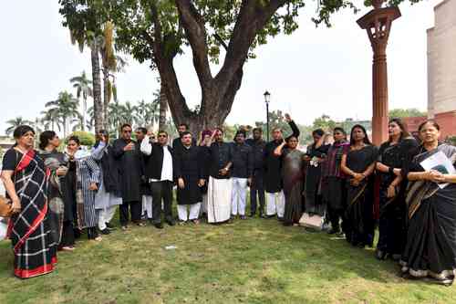 Oppn MPs are dressed in black to protest BJP govt's failures in Manipur: Raghav Chadha