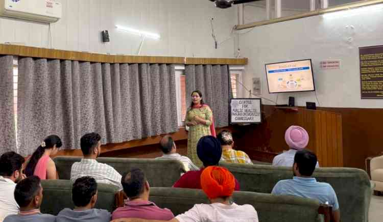 Workshop on Stress Management, Lifestyle Disorders, and Hypertension held in BH- 4 PU Chandigarh.