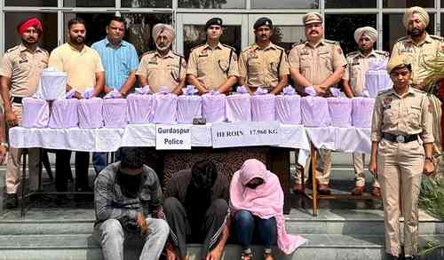 Drug cartel busted by Punjab Police, 18 kg heroin seized