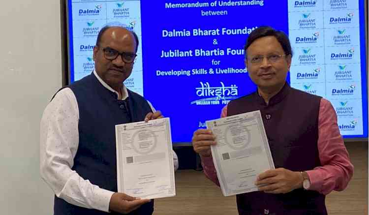 Dalmia Bharat Foundation collaborates  with Jubilant Bhartia Foundation to provide  Skill Training in Food Service Industry 