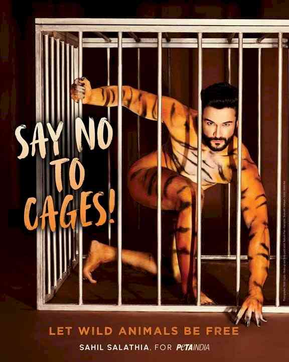 Actor Sahil Salathia Gets Body-Painted to Reveal the Naked Truth for International Tiger Day: Cages Are Cruel!