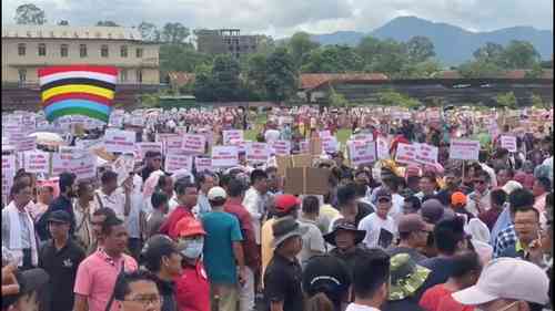 Massive peace rally in Manipur against militants, division of state