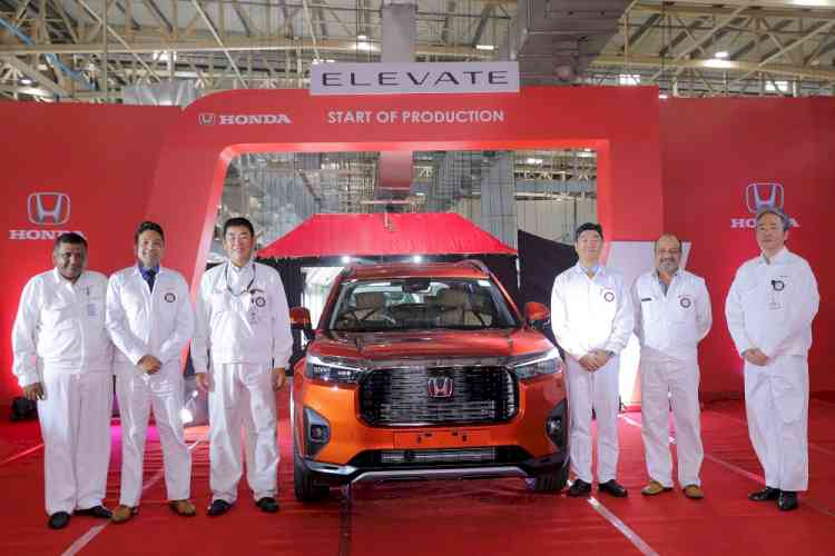 Honda Cars India begins production of its mid-size SUV Honda Elevate
