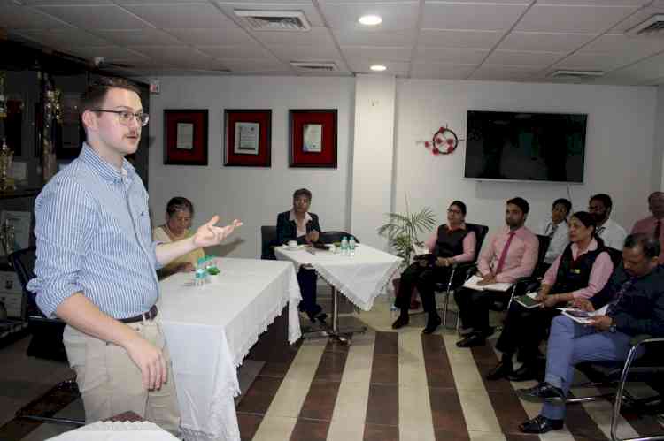 Ivy World School, Jalandhar organized a seminar by Jacob Keeley