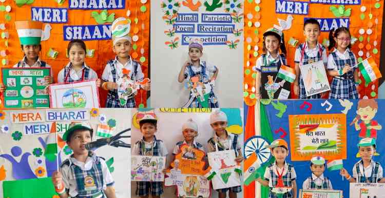 Young poets of Innokids of Innocent Hearts spell bound the audience  by reciting patriotic poems