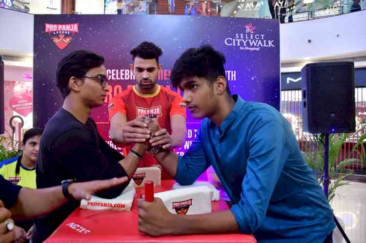 Pro Panja League and Select CITYWALK Mall celebrate Friendship Day with Armwrestling exhibition in New Delhi