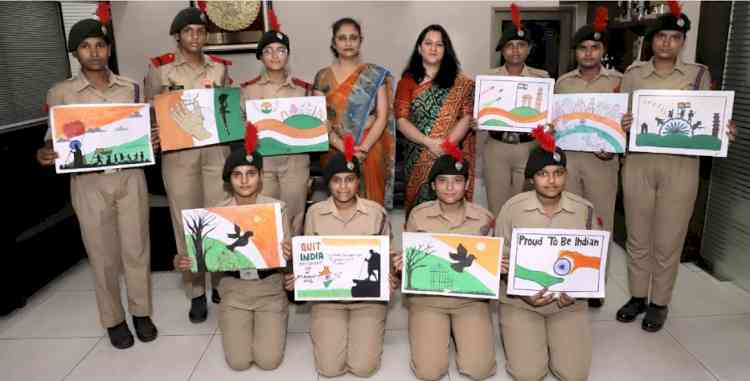NCC Cadets of PCM S.D.College for Women Commemorate 81st Anniversary of Quit India Movement