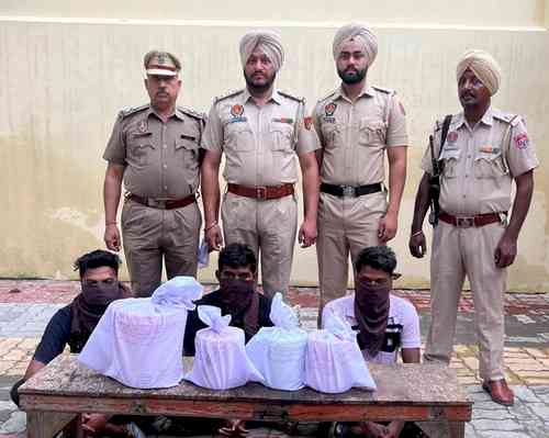 12 kg heroin dropped by Pak drone seized in Punjab, three held