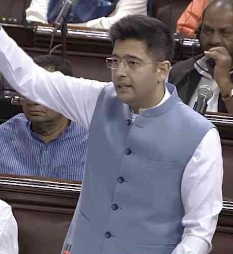 AAP MP Raghav Chadha suspended from RS by Chairman Dhankhar