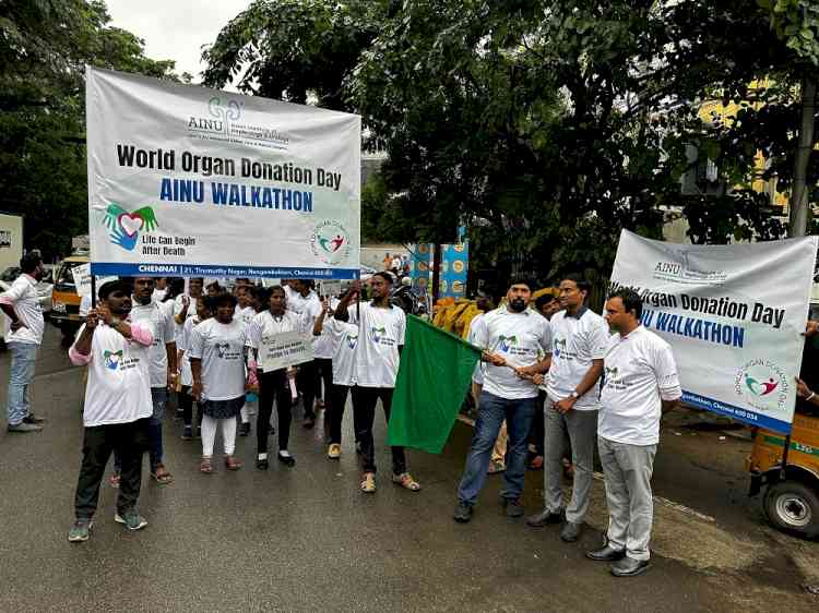 Asian Institute of Nephrology and Urology (AINU, Chennai) Celebrates ‘World Organ Donation Day’ through a Remarkable Walkathon