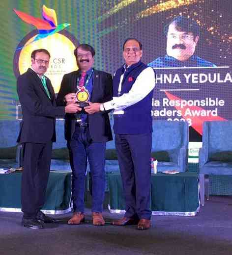 Asia’s Largest CSR Forum - The India CSR Summit chooses the city's IT Professional and former SCSC Secretary General Krishna Yedula for an award