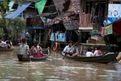 Over 45,000 displaced as floods, landslides hit Myanmar