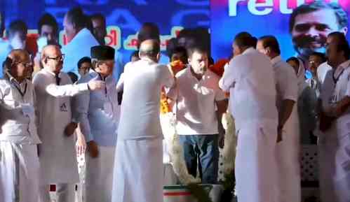 Rahul Gandhi gets rousing welcome on his first visit to Wayanad after being reinstated