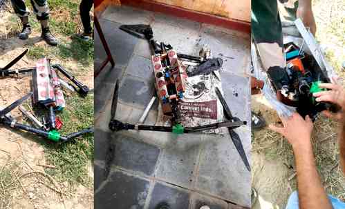 Broken drone recovered from Punjab’s Tarn Taran