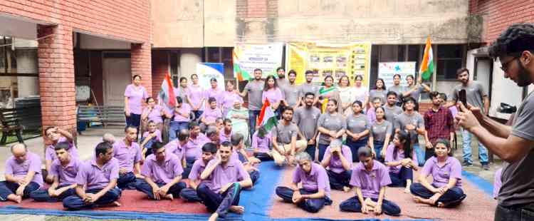 Enactus team of PU celebrates Independence Day with specially-abled with enthusiasm and patriotism