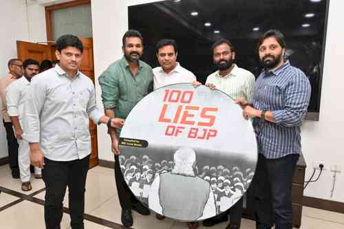 BRS releases booklet - '100 lies of BJP'