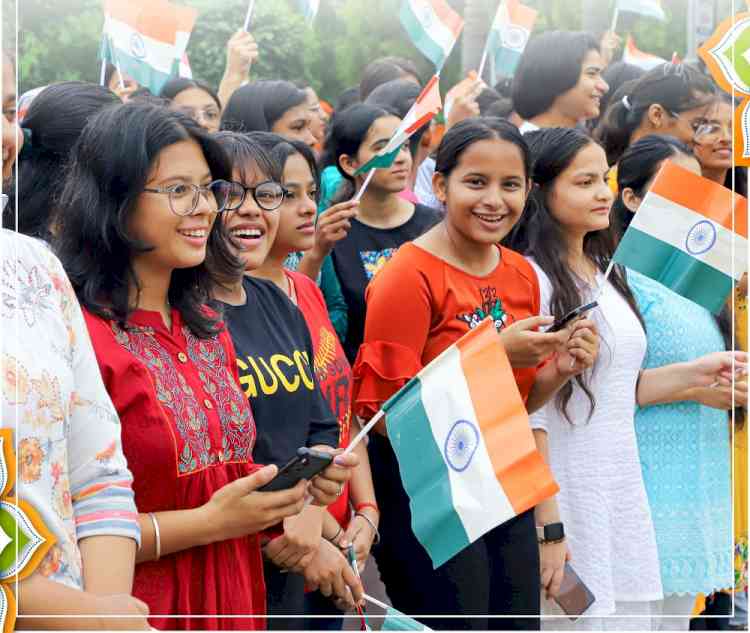 CGC Jhanjeri College celebrated 77th Independence Day