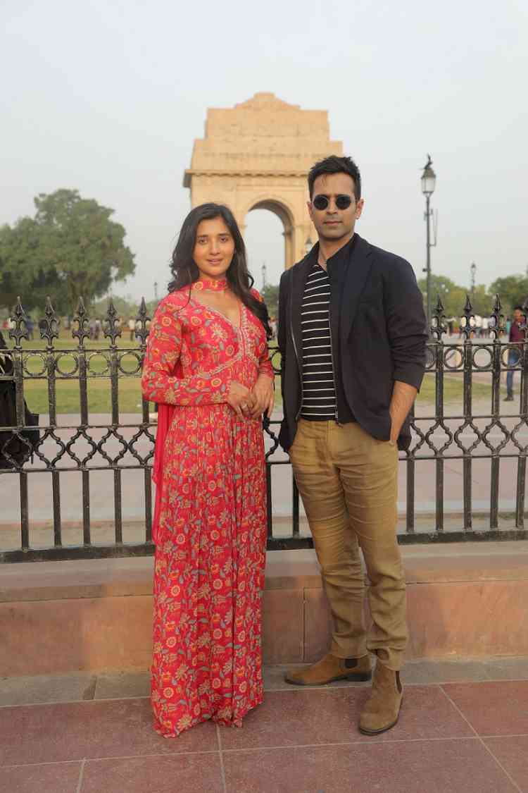 Varun Mitra and Kanika Mann the capital city to spread the spirit of patriotism with their latest film - Rakshak: India’s Braves