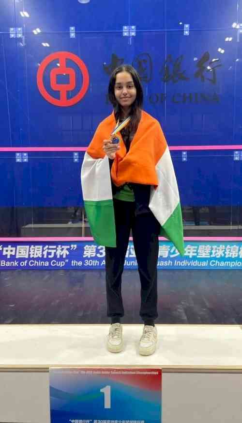 India's Anahat Singh wins gold in U-17 category at Asian Junior Squash Championship