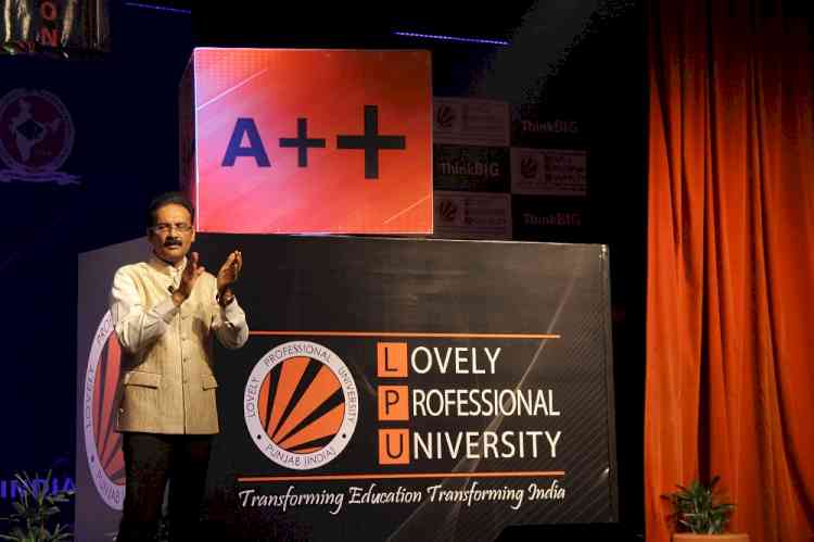 Lovely Professional University (LPU) receives highest NAAC Grade 'A++'