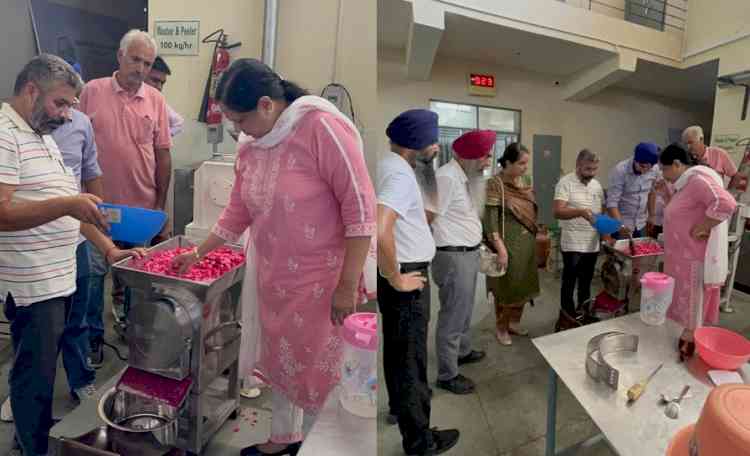 PAU transfers pure rose extract and sharbat technology to an entrepreneur