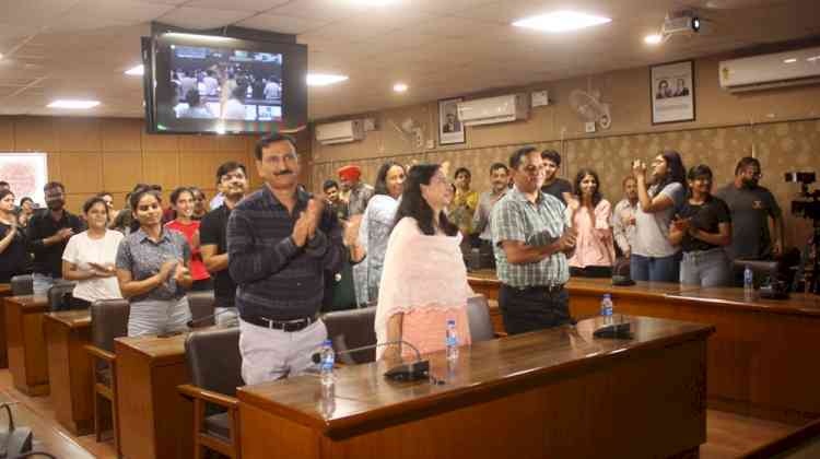 SAIF at Panjab University orchestrated exciting live landing event for Chandrayaan-3