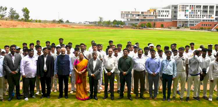 Former IPL Chairman Brijesh Patel Inaugurates CMR University Cricket Stadium and Gymnasium, Inspiring a New Era of Sports Excellence