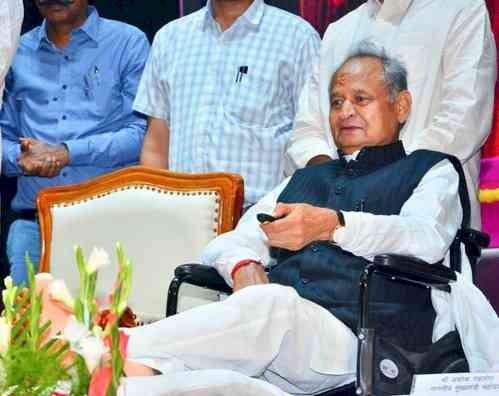 Gehlot terms raids in Chhattisgarh a gift to their CM on his b'day